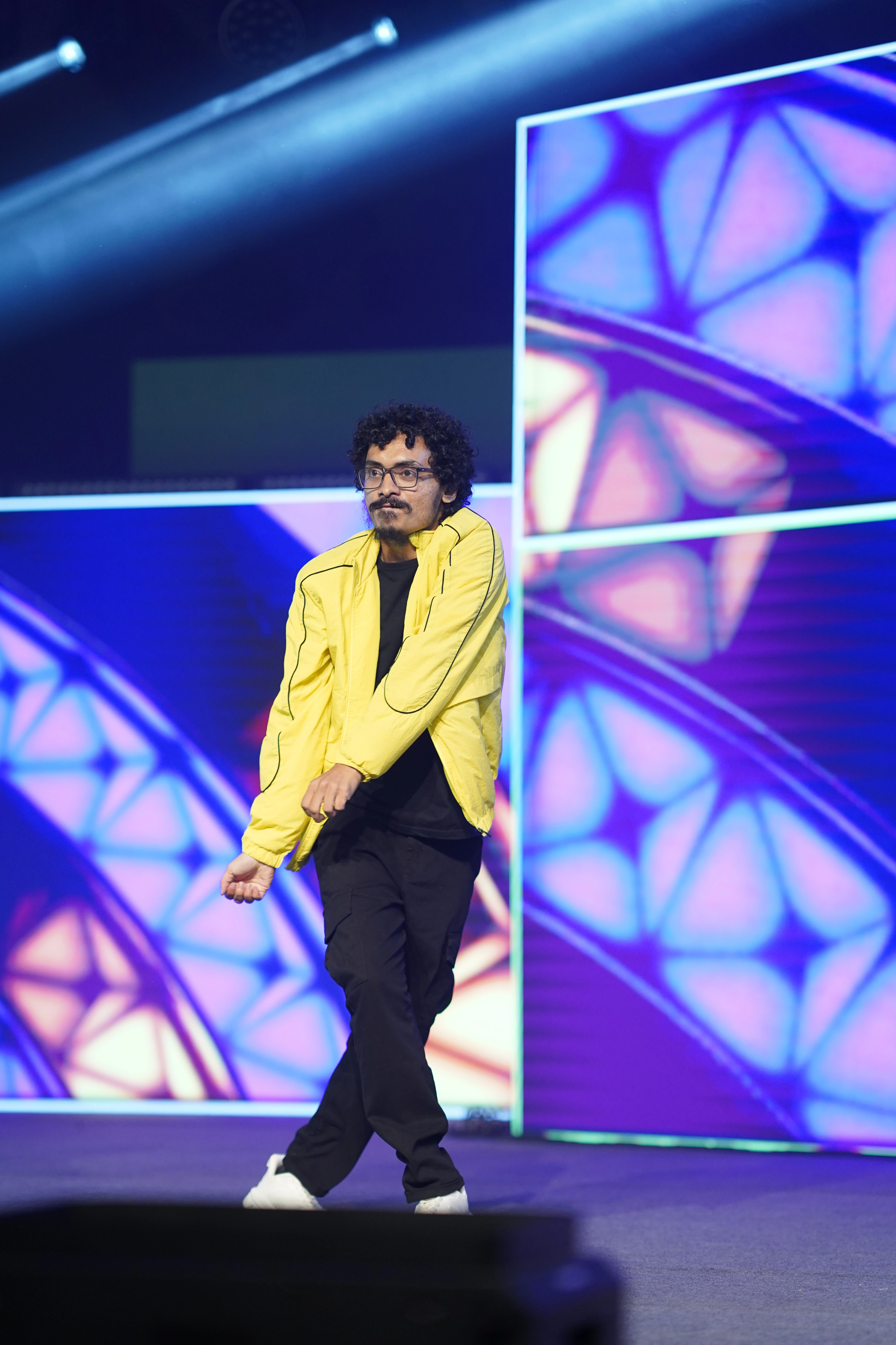 Sakshat Rao performing Bollywood dance at NVIDIA office event