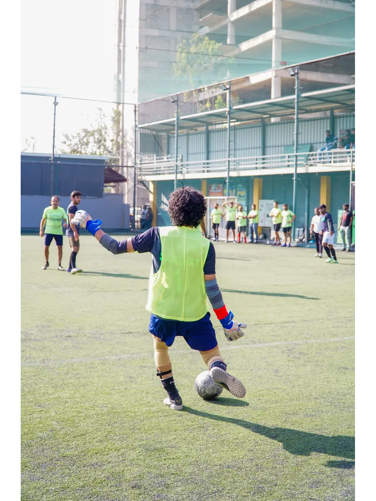 Sakshat Rao playing football