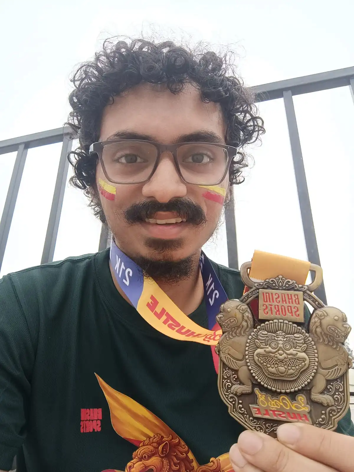 Sakshat Rao completing 21km half marathon run - running achievement