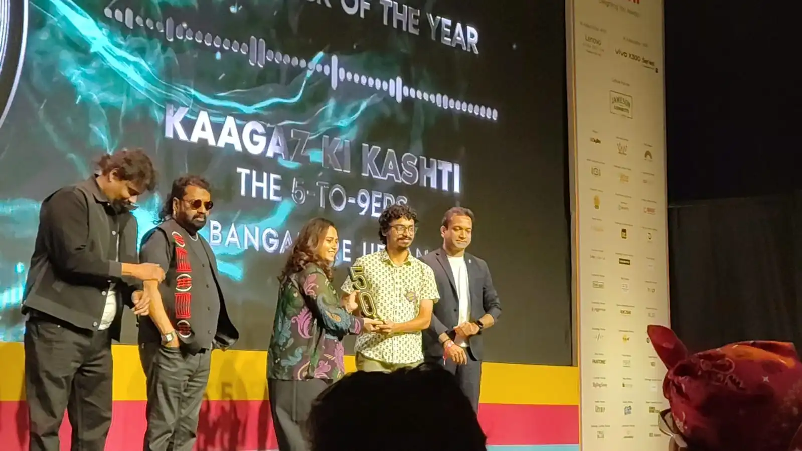 Sakshat Rao Silver Trophy Award for Kaagaz Ki Kashti original song - IFP 50 Hour Music Challenge 2025 Rock category winner